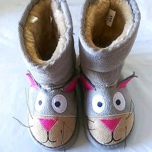 Cat Toasty Toes Girls Winter Boots Size 4/5